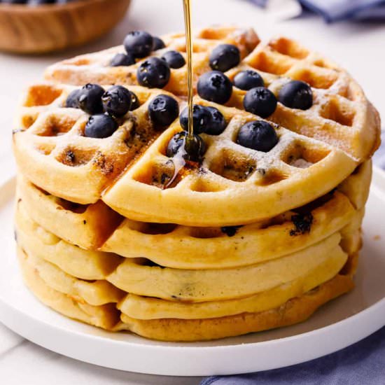 21+ Mouthwatering Waffle Recipes - Recipe photo by AllThingsMamma