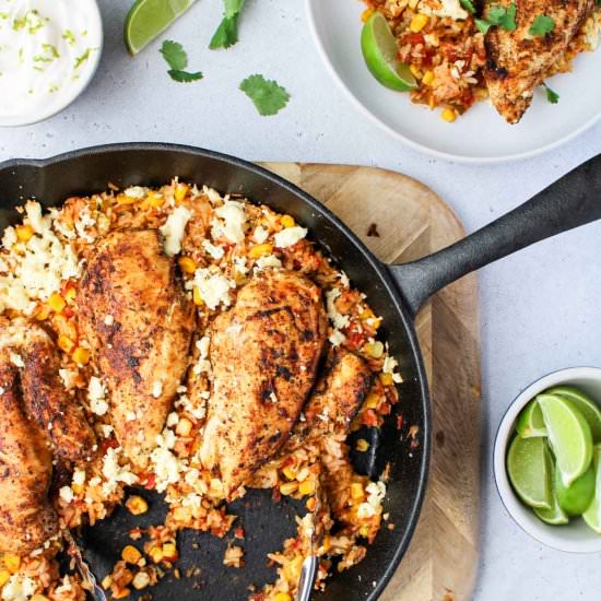 Chicken and Rice Skillet Recipe - Recipe photo by eatsbyapril