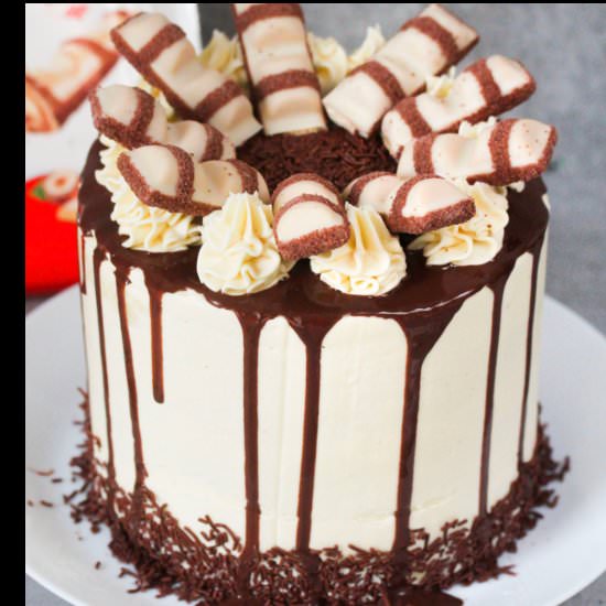 White Kinder Bueno Cake - Recipe photo by Simshomekitchen