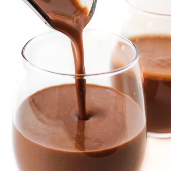 Healthy Vegan Chocolate Milkshake - Recipe photo by TheGardenGrazer