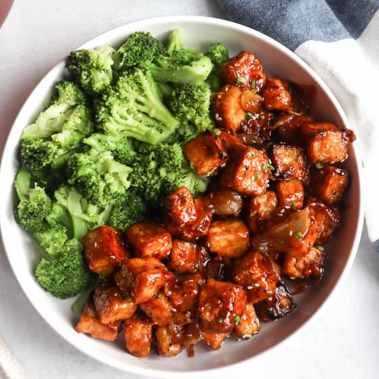 Honey Garlic Tofu - Recipe photo by blessthismeal