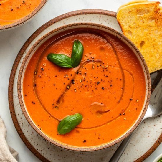Roasted Tomato Soup - Recipe photo by from my bowl