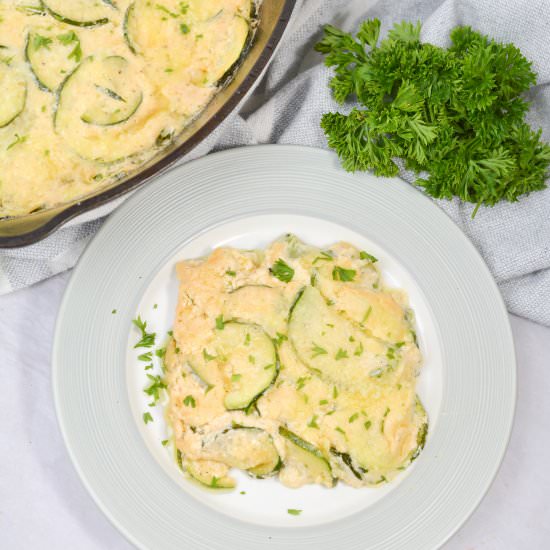 Scalloped Zucchini - Recipe photo by littlebitrecipes