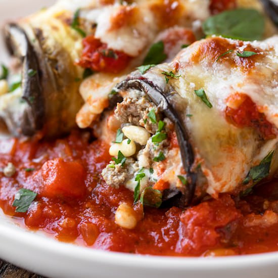 Eggplant Involtini with Beef - Recipe photo by thecozyapron