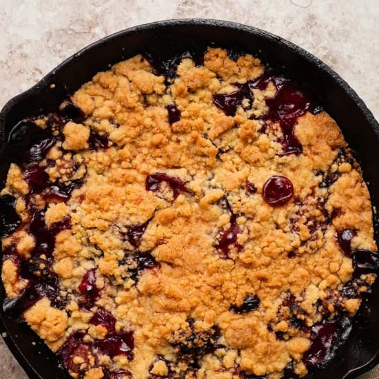 Mixed Berry Cobbler - Recipe photo by lindseyeatsla