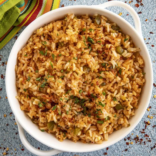 Mexican Rice - Recipe photo by ChiliPepperMadness