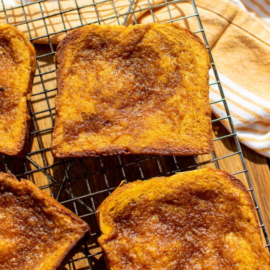 Pumpkin Spice Cinnamon Toast - Recipe photo by CarolynsCooking