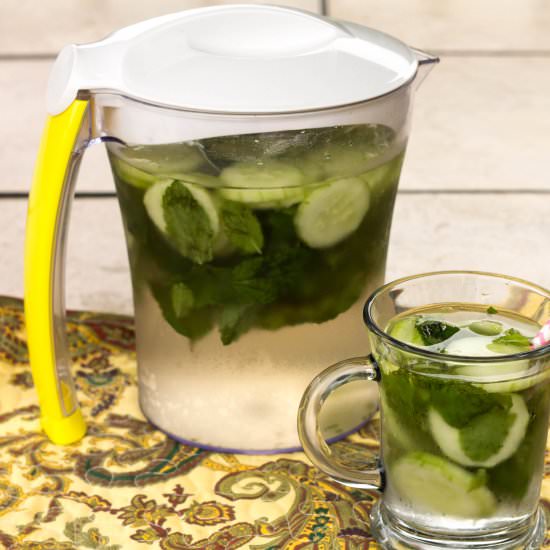 Cucumber Mint Water - Recipe photo by littlebitrecipes