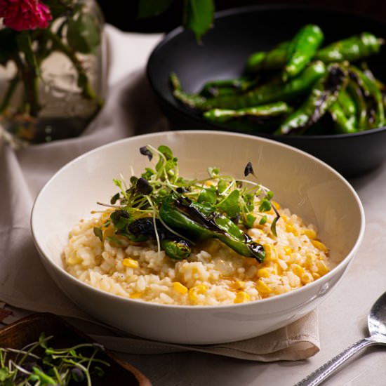 Sweet Corn Risotto - Recipe photo by rhubarbandcod
