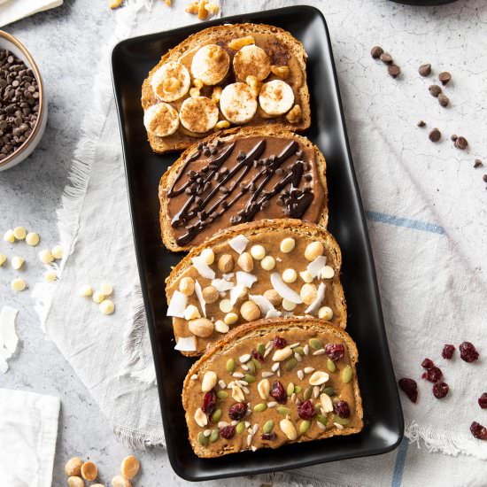 Almond Butter Toast - Recipe photo by beamingbaker