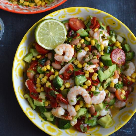 Spicy Mexican Shrimp Salad - Recipe photo by Mummys FastandEasy
