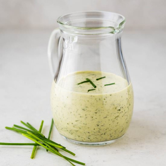 Green Goddess Salad Dressing - Recipe photo by garlic and zest