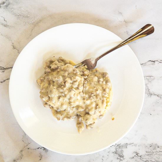 Joanna Gaines Sausage Gravy - Recipe photo by Recipesmadewithlove