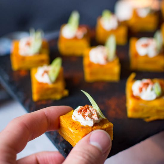 Sweet Potato Canapes - Recipe photo by somebodyfeedseb