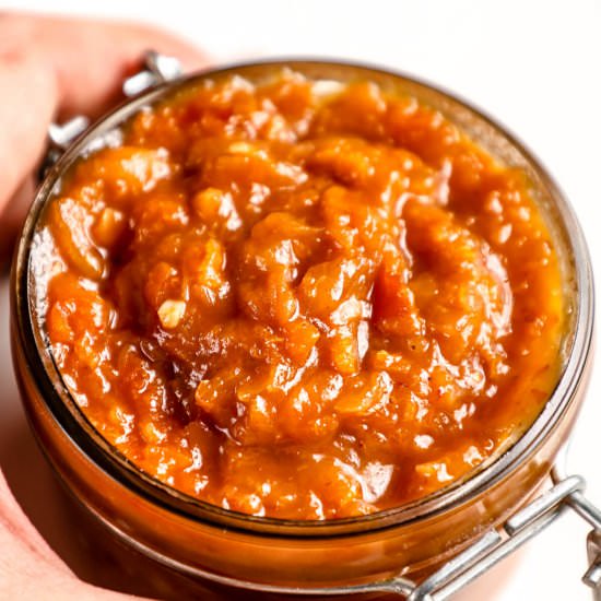 Delicious Apricot Chilli Chutney - Recipe photo by PantsDownApronsOn