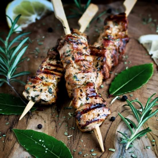 Greek souvlaki - Recipe photo by Culinaire bagage