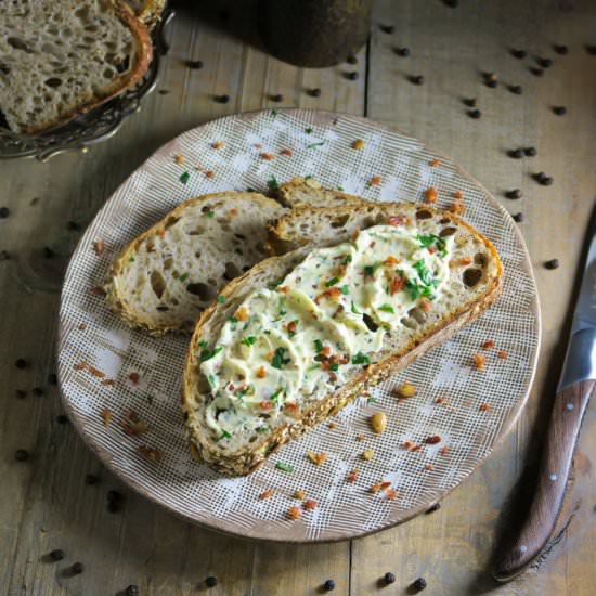 Bacon garlic herb butter - Recipe photo by Culinaire bagage