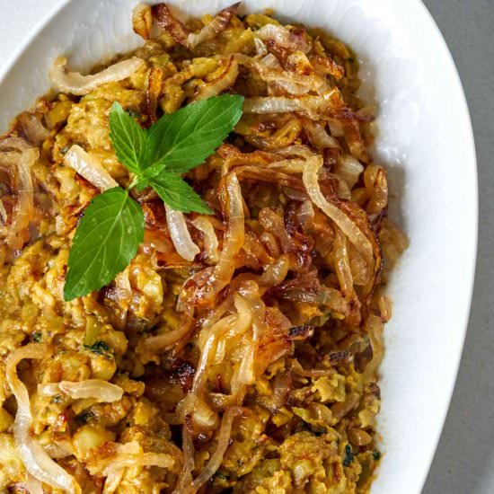 Kashke Bademjan – Eggplant Dip - Recipe photo by proportionalplate