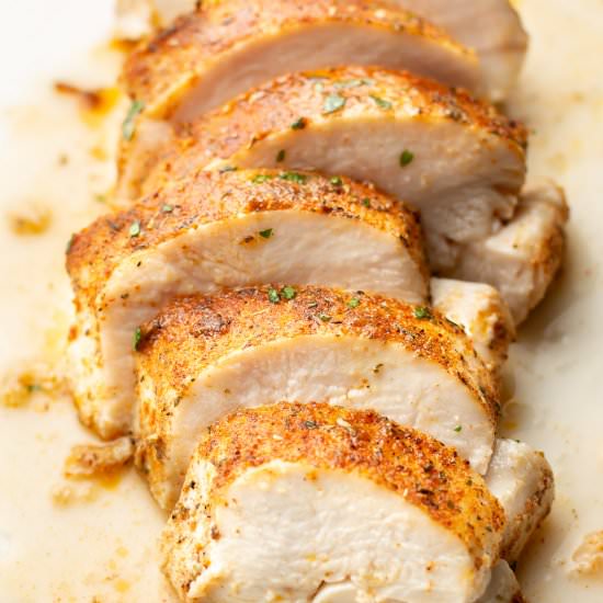 baked chicken breast - Recipe photo by saltandlavender