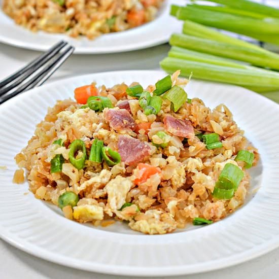 VEGGIE EGG FRIED RICE WITH BACON - Recipe photo by Stylish Cravings