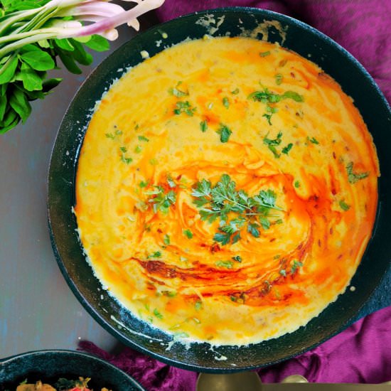 Haryanvi Kadhi - Recipe photo by livingsmartandhealthy