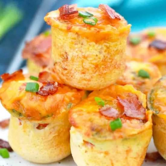 Air Fryer Egg Bites - Recipe photo by peasandpeonies