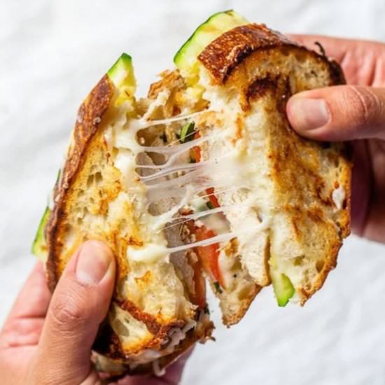 Grilled Chicken Panini w Zucchini - Recipe photo by Skinnytaste