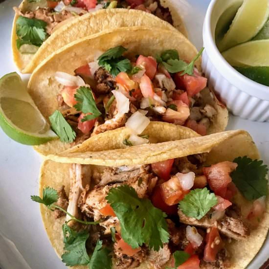 Pollo Asado Tacos (Sheet Pan) - Recipe photo by Nosh Nourish Wander