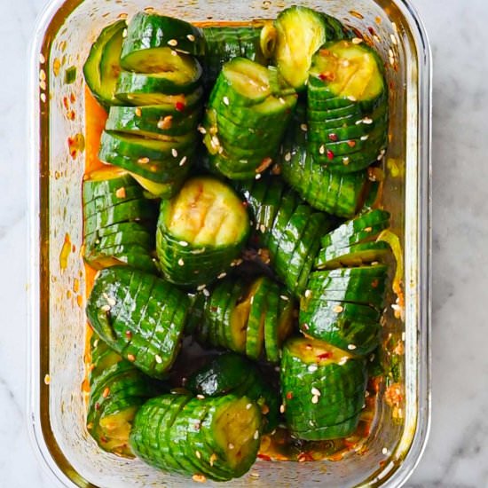 Korean Cucumber Salad - Recipe photo by Nisha Melvani