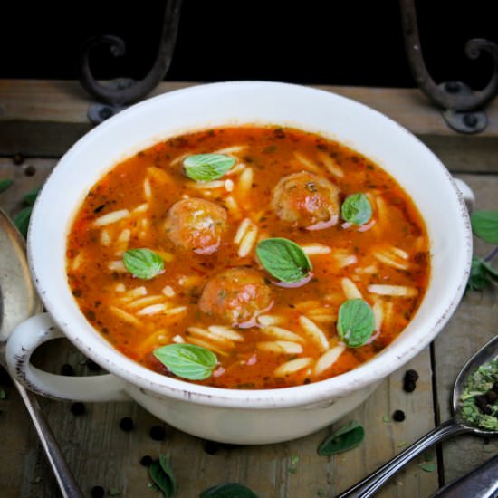 Tomato orzo soup - Recipe photo by Culinaire bagage