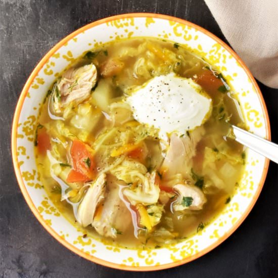Chicken and Cabbage Soup - Recipe photo by everydayhealthyrecipes
