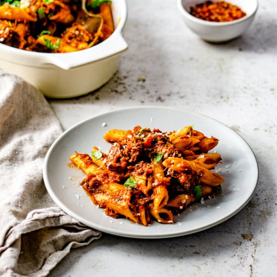 Slow-cooked Beef Ragu Pasta - Recipe photo by etfoodvoyage
