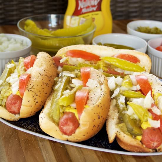 Chicago Style Hot Dogs - Recipe photo by Flipped-Out Food