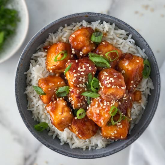 Crispy Tofu Teriyaki (vegan + gf) - Recipe photo by ceeceecooks