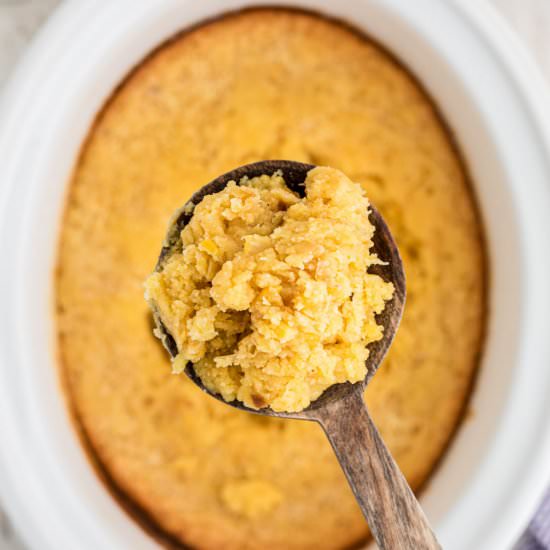 Crock Pot Jiffy Corn Casserole - Recipe photo by thecaglediaries