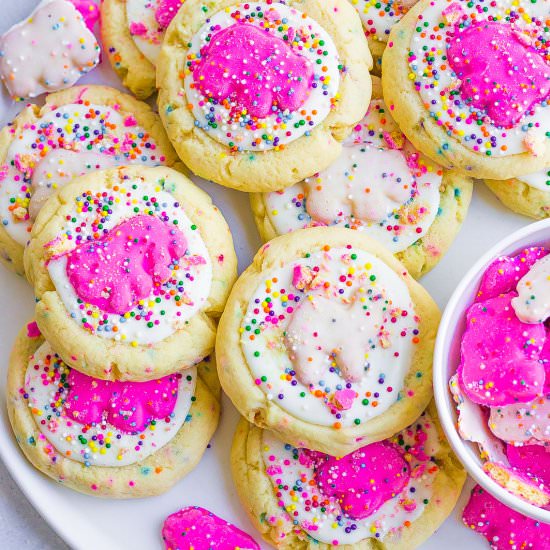 Circus Animal Sugar Cookies - Recipe photo by Kathryns.kitchen.blog