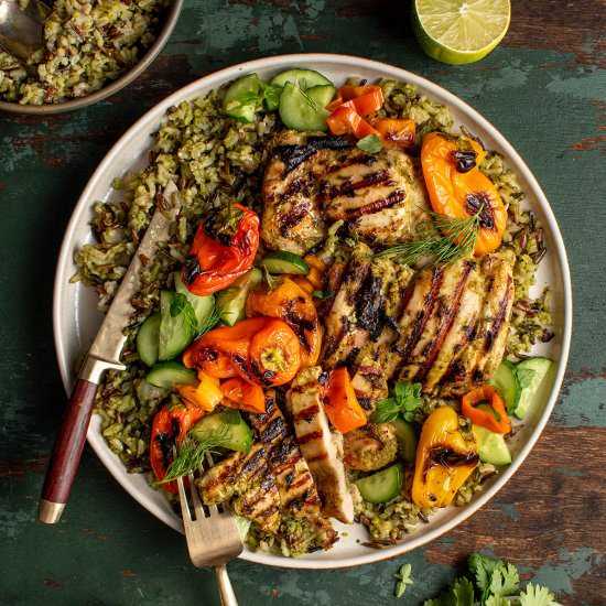 Herby yogurt grilled chicken - Recipe photo by cherryonmysundae