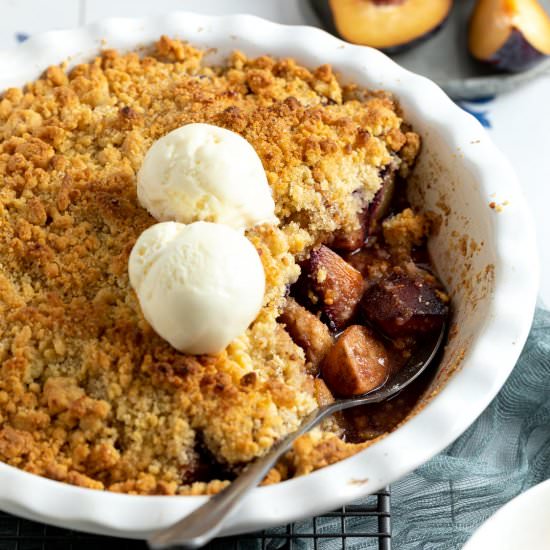 Apple Plum Crumble - Recipe photo by Mrs Jones Kitchen