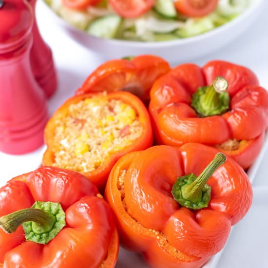 Healthy Quinoa Stuffed Peppers - Recipe photo by neilshealthymeals