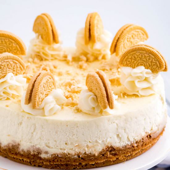 Instant Pot Golden Oreo Cheesecake - Recipe photo by Flavor Mosaic
