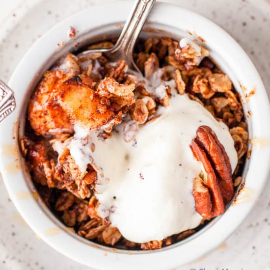 Air Fryer Apple Crisp - Recipe photo by Flavor Mosaic