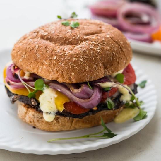 Portobello Mushroom Burger - Recipe photo by garlic and zest