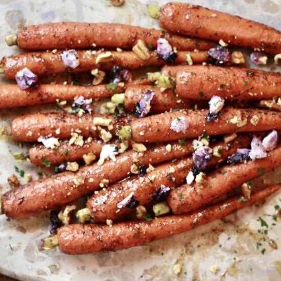 Maple Glazed Carrots & Goat Cheese - Recipe photo by turnrowtable