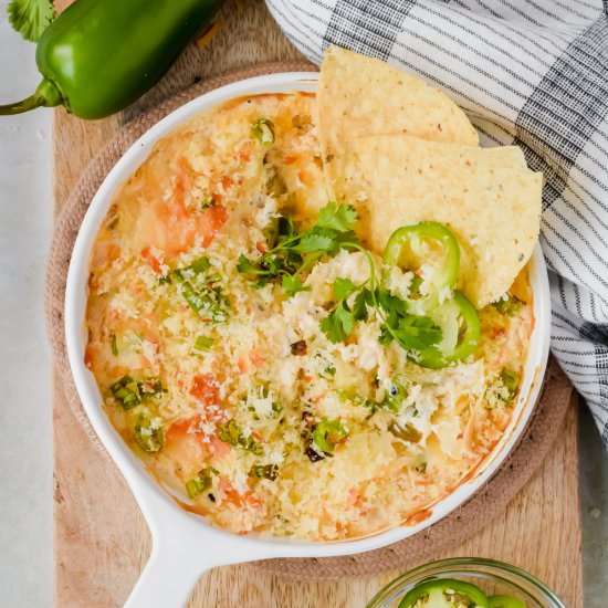 Cheddar Jalapeño Dip - Recipe photo by apaigeofpositivity