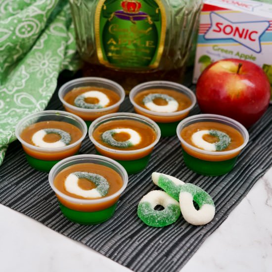 Caramel Apple Jello Shots - Recipe photo by Everything Pretty