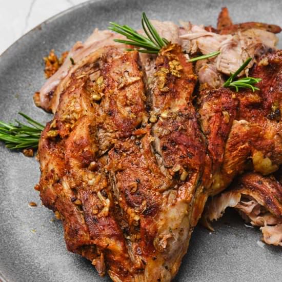Smoked Lamb Shoulder - Recipe photo by theonlinegrill