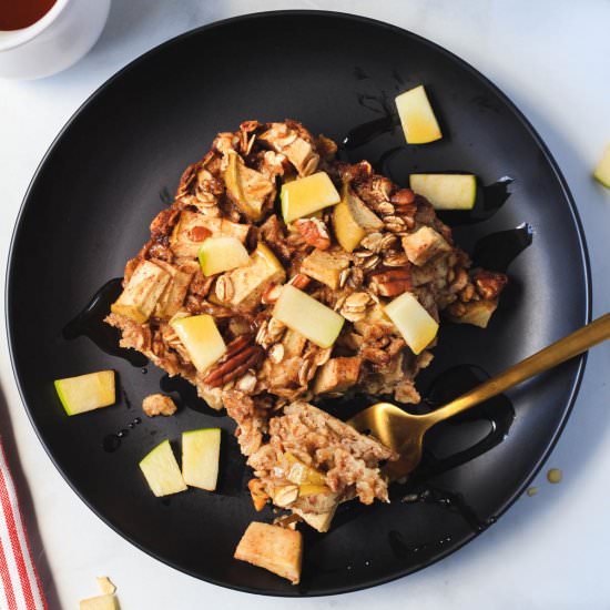 Apple Pie Baked Oatmeal - Recipe photo by My Life After Dairy