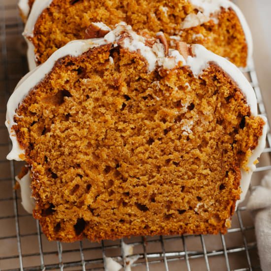 Pumpkin Bread with Cream Cheese Fro - Recipe photo by alpineella