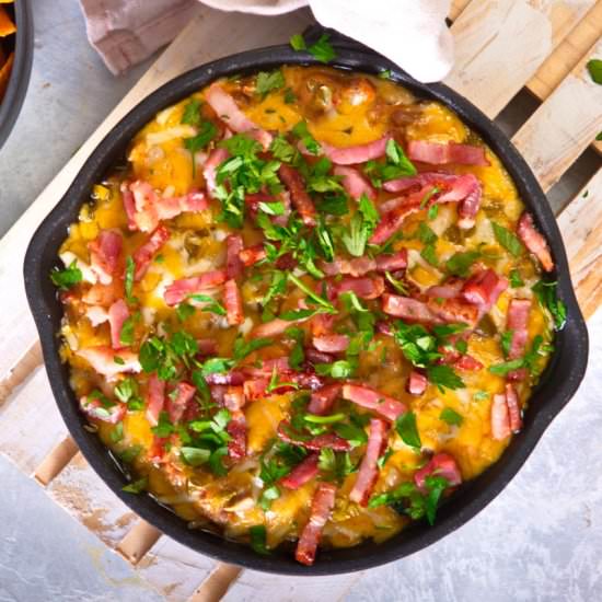 Bison Cheeseburger Dip - Recipe photo by inthekitchnet