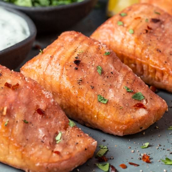 Vegan Salmon - Recipe photo by lovingitvegan